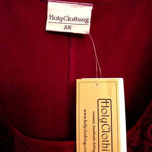 Holy Clothing tunic Burgundy Wine 3X